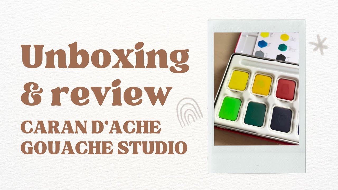 Caran D’Ache Gouache for Colouring? Unboxing & Review