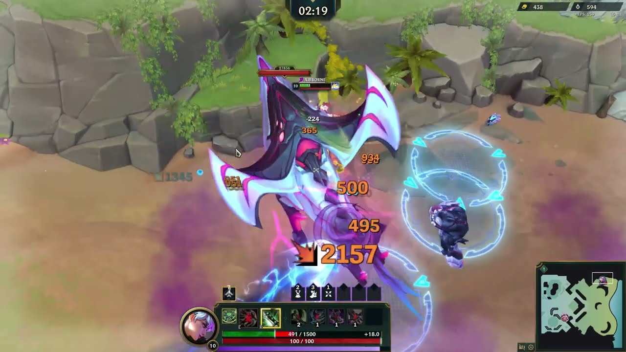 LoL Swarm, Solo clear Beachhead Extreme on Riven