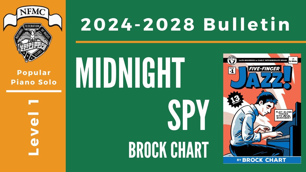 Midnight Spy by Brock Chart | NFMC 2024-2028 Selection - Popular Piano Solo Level 1