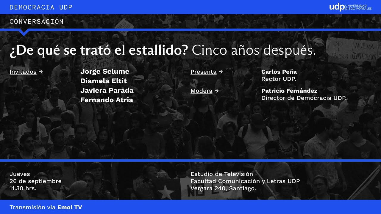 Conversación ¿De qué se trató el estallido? Cinco años después