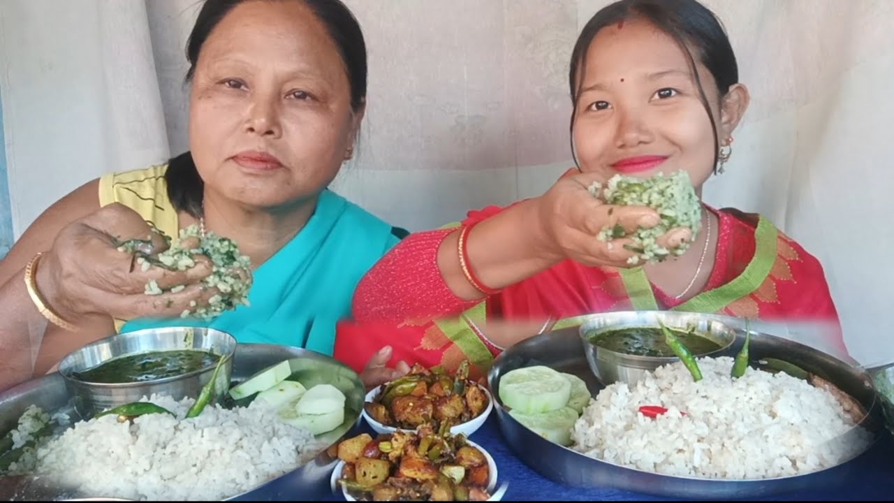 MAMA GA MUKBANG// UTI ASANGBA MAHW CDE LEITRE|| 🤤🤤@bemameitei