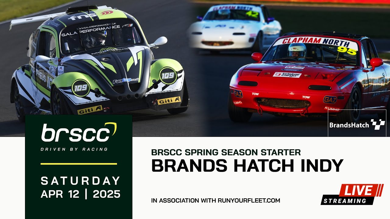 BRSCC LIVE | SPRING SEASON OPENER @ BRANDS HATCH INDY | 12/13 APRIL 2025 | SATURDAY STREAM