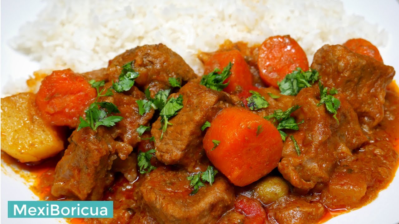 Receta de Carne Guisada Puertorriquena