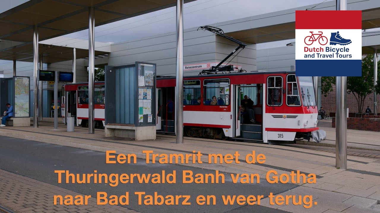 Tramrit Thuringerwald bahn van Gotha naar Bad Tabarz in Oost Duitsland.