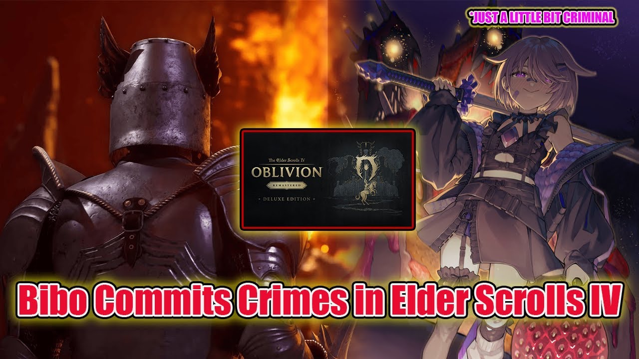 Day 1 of chaos Biboo Crime  Moments Hilarious in The Elder Scroll IV Remastered【Hololive】