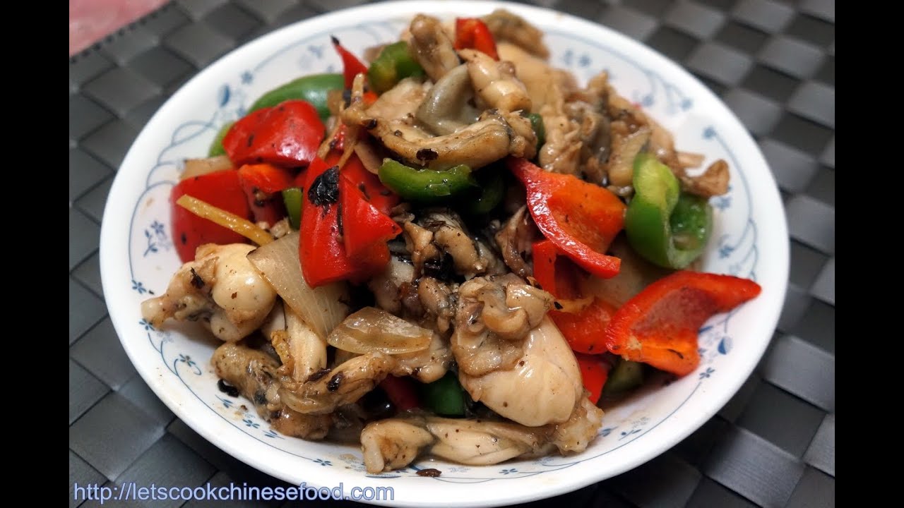 Hong Kong Recipe : Stir-fried Edible Frogs with Black Bean Sauce