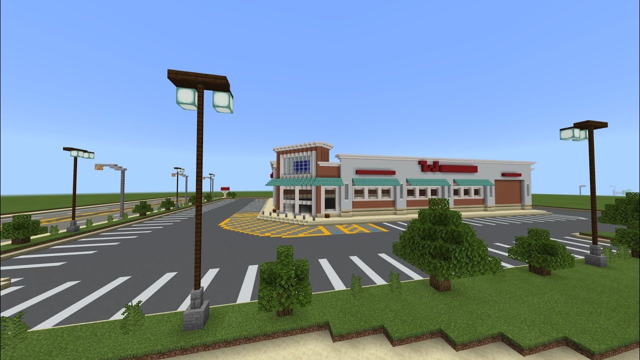 Minecraft - City Of Evansburg - Episode 31 - Walgreens Pharmacy - Timelapse!