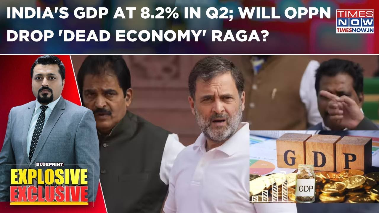 India&rsquo;s GDP Fires Up To 8.2% In Q2 Amid Trump Tariff Burden; Will Oppn Drop 'Dead Economy' Raga?