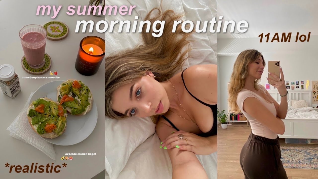 my SUMMER morning routine living alone!