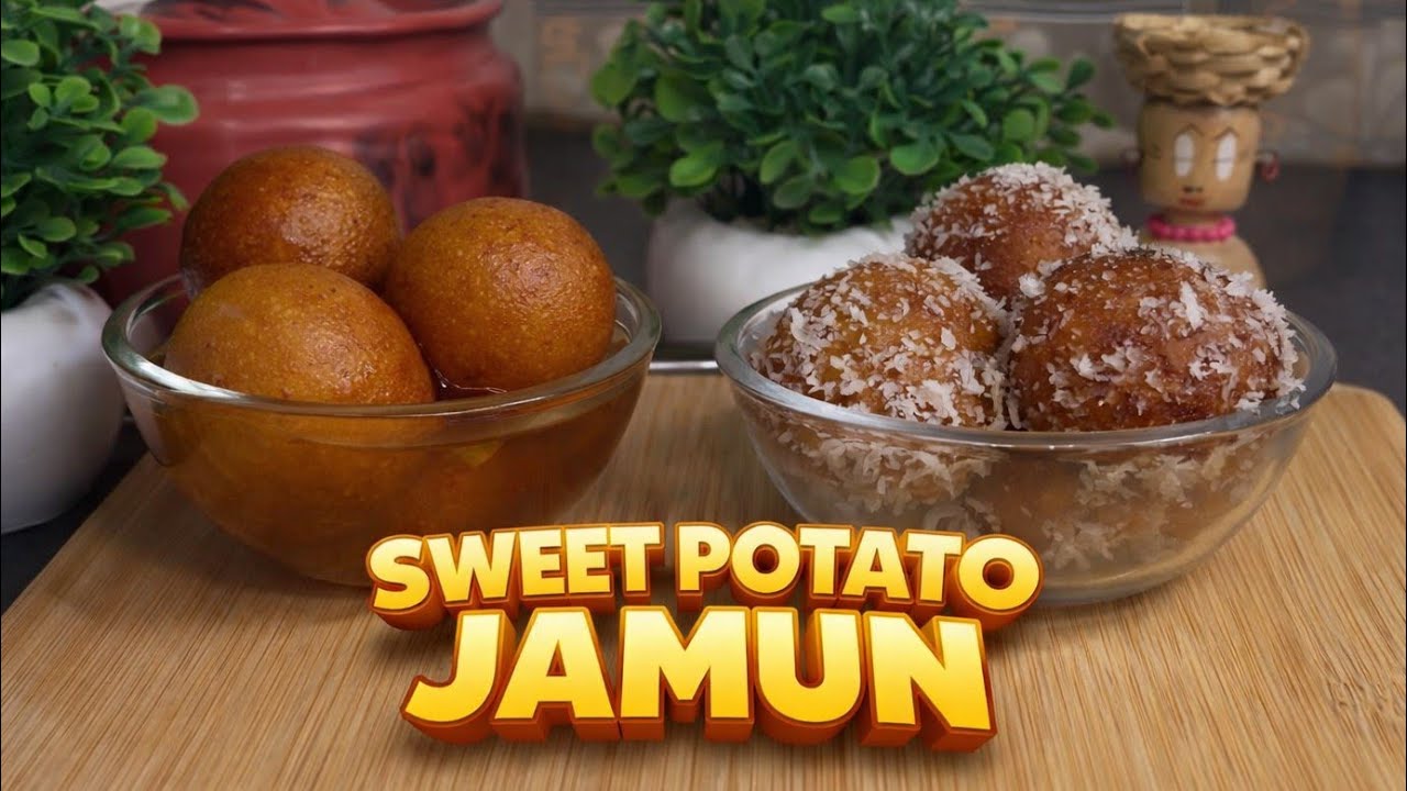 Sweet Potato Jamun | @pramanikaaduge #jamun #sweet #sweetpotato #cooking #food #foodlover #recipe 