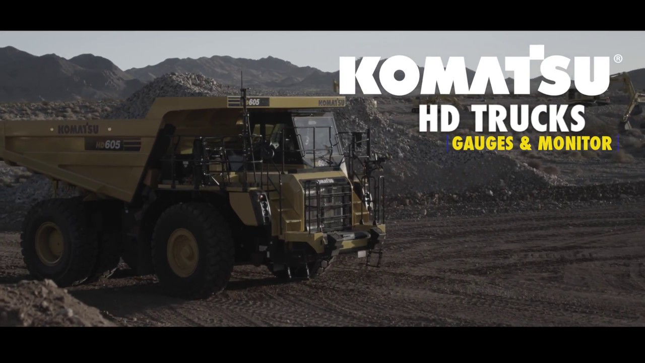 Komatsu HD trucks gauges and monitor