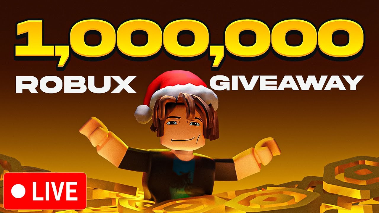 🔴 FREE 1,000,000 ROBUX GIVEAWAY LIVE (ROBLOX GIFT CARDS GIVEAWAY)