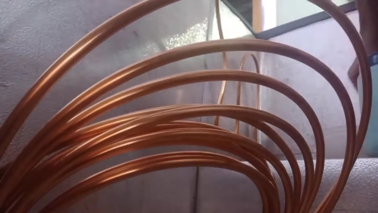 Como colocar tubería de evaporador de manera externa en un freezer.