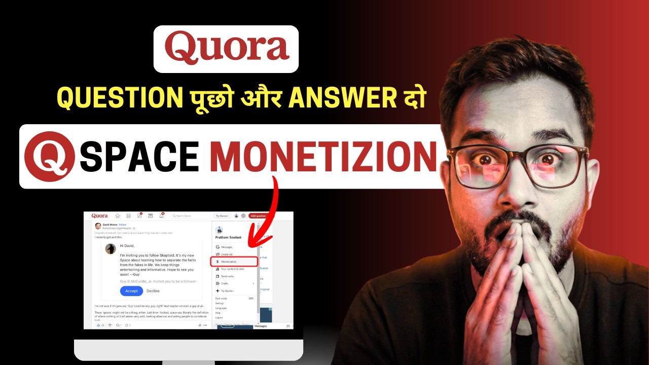 quora space kya hai | quora space monetization tutorial | question poocho aur answer do