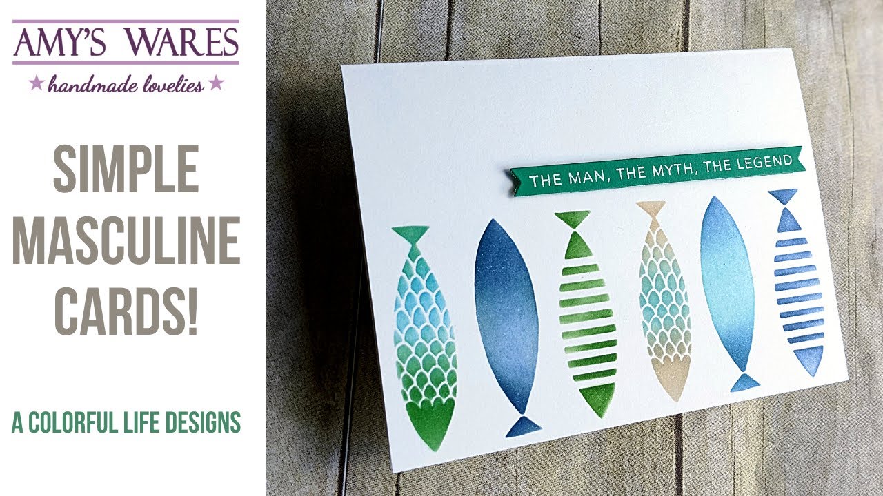 Simple Masculine card idea! Snarky and single layer!