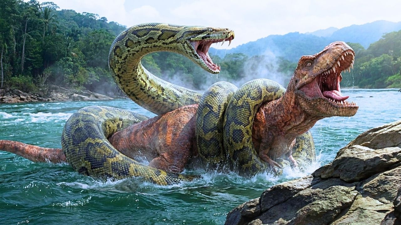66 Million Years Ago The Last Days of Titanoboa and Dinosaurs | No Narration.