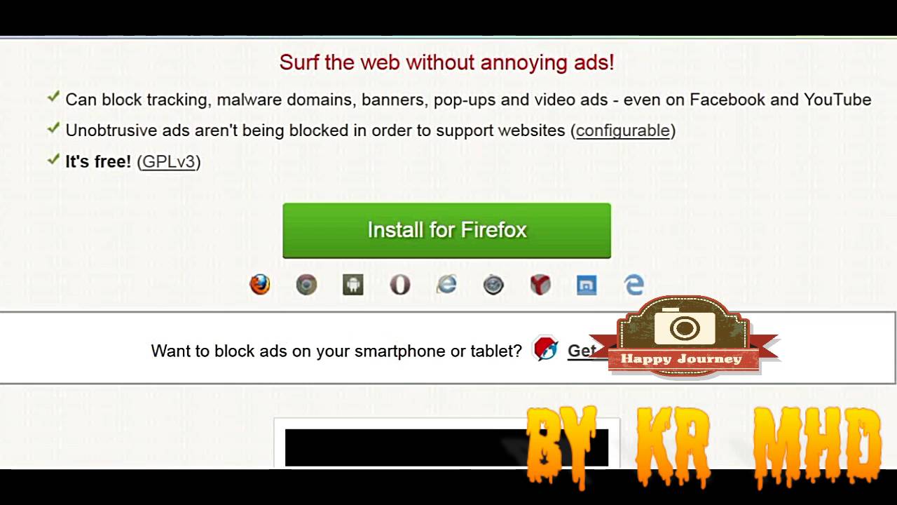 Surf the web without annoying ads 2016 !