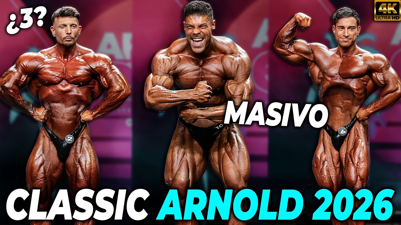 CLASSIC PHYSIQUE Arnold 2026 Wesley Vissers BRUTAL y KIM luchando TOP 4