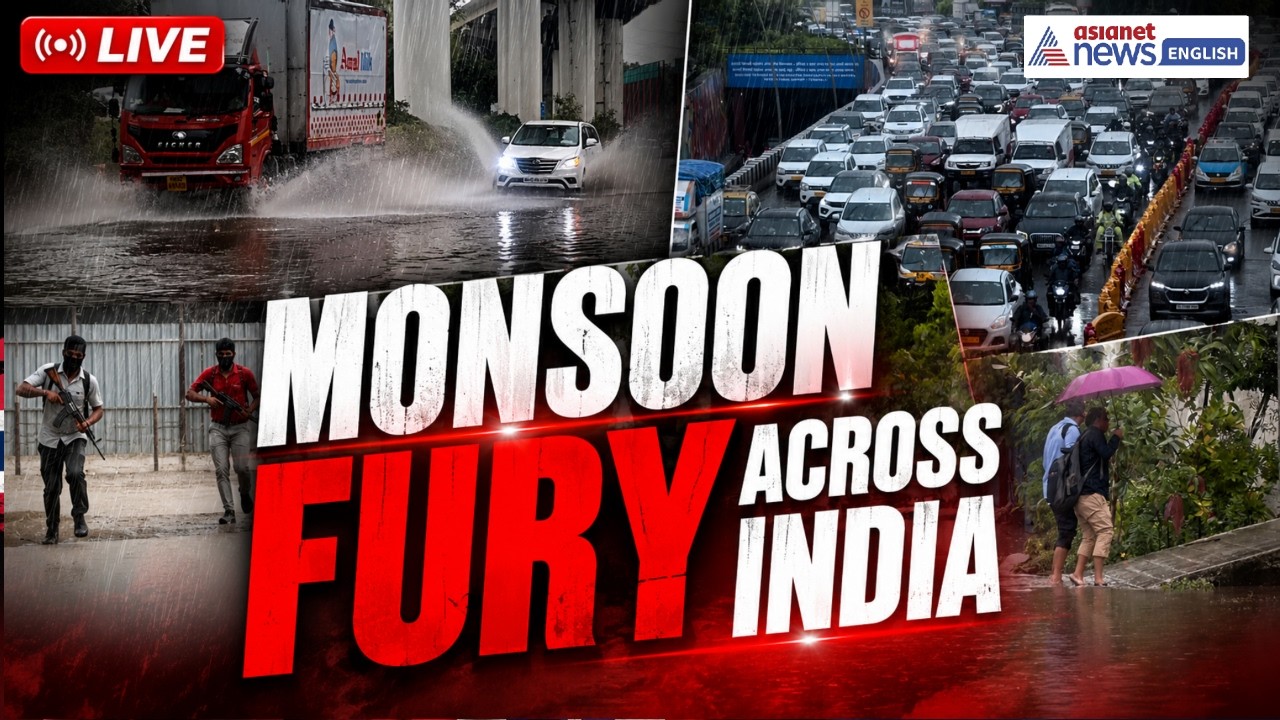 LIVE 🔴 India Monsoon Updates | Heavy Rain Batters Mumbai, Gujarat, Uttarakhand | Flood Alert