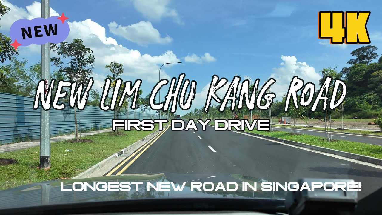 4K | Первый заезд по НОВОЙ улице Лим Чу Кан! (Открытие 8 июня 2025 г.) 🇸🇬🚗