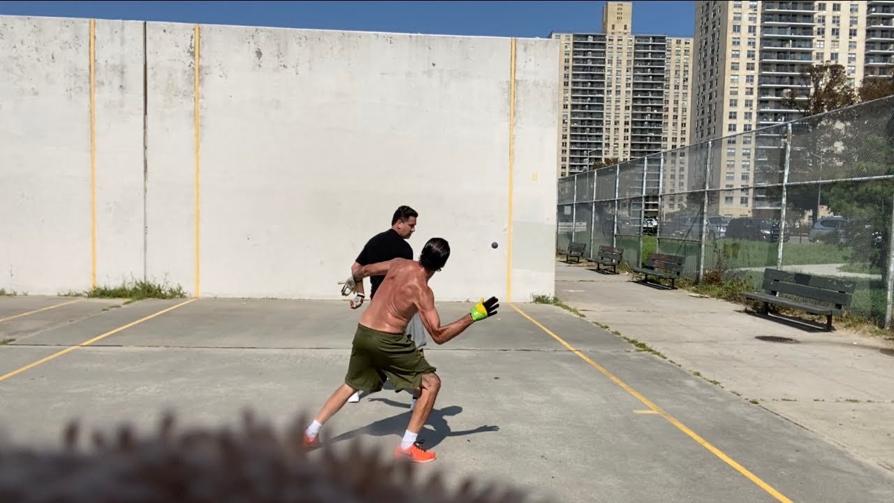 Wallball Goldenarm Jose vs Rob(EMT) NYC Handball 