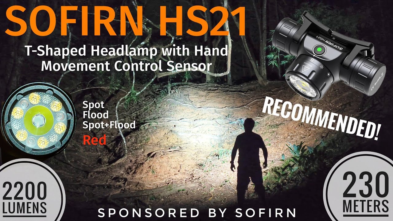 NEW Sofirn HS21 - Powerful Headlamp with Spotlight, Floodlight, Red Light vs HS42 & HS20 xhp50.2