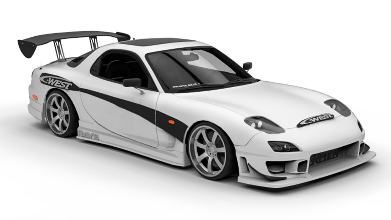 MAZDA RX7 VTK (3MB SÓ DFF) E (VARIAS CORES) GTA SAN ANDREAS PC FRACO/ANDROID