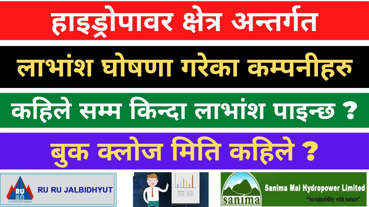 हाइड्रोपावर क्षेत्र अन्तर्गत लाभांश घोषणा गरेका कम्पनीहरु l Dividend Declared of Hydropower Company