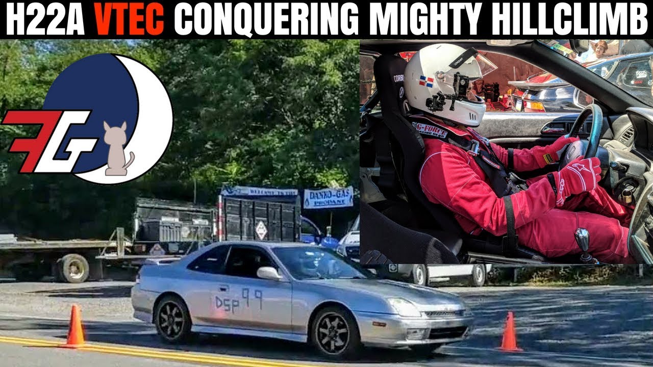 SCREAMING VTEC Up The Mountain!! Honda Prelude Racing at Giants Despair Hillclimb