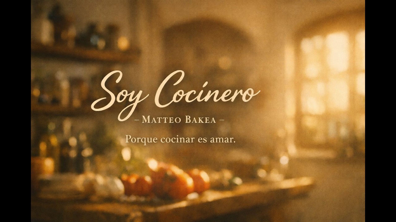Soy Cocinero – Matteo Bakea (video oficial) ¡Para quienes aman cocinar, cantar y compartir alegría!