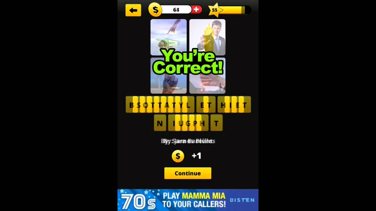 Guess the Song 4 Pics 1 Song - Levels 51-60