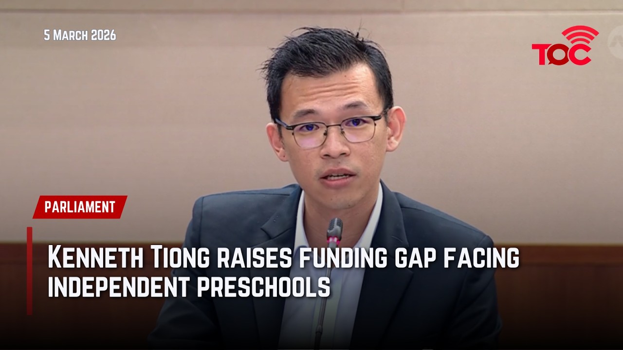 Kenneth Tiong raises funding gap facing independent preschools