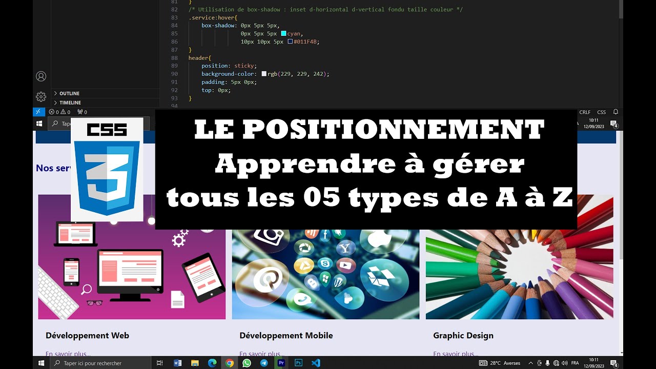 #16 Le positionnement de A à Z | Maîtriser tous les 05 types | Cours complet HTML CSS