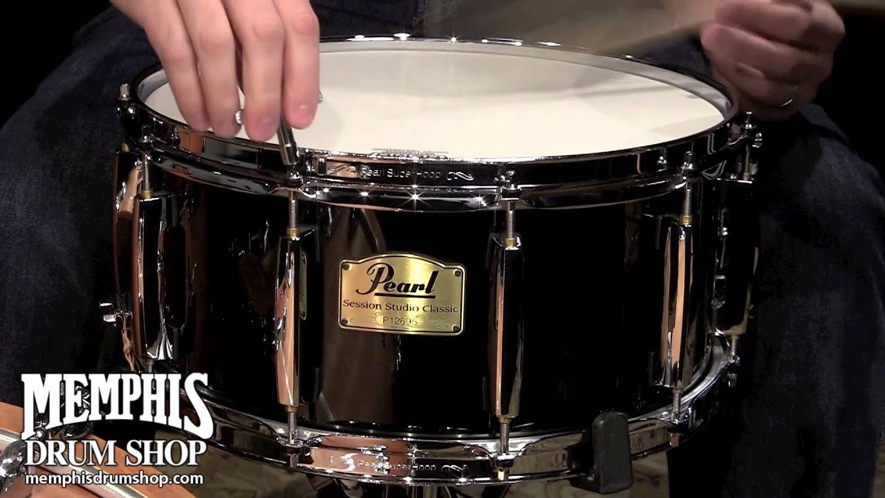 Pearl 14 x 6.5 Session Studio Classic Snare Drum - Piano Black