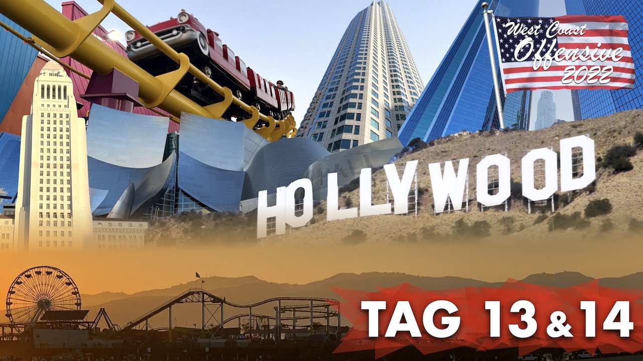 [Vlog] Hollywood, Los Angeles & Küstenstädte mit Santa Monica Pier | West Coast Offensive Tag 13-14