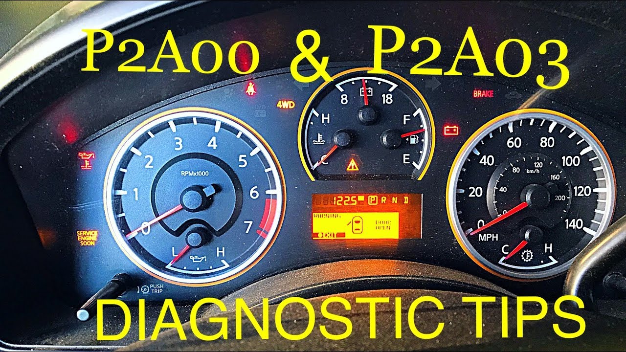 P2A00 & P2A03 Diagnostic Tips