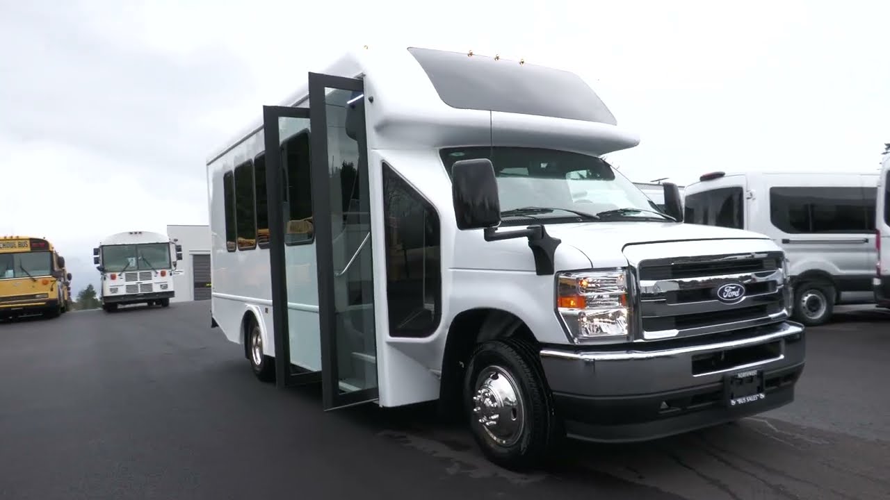 New 2026 Ford Turtle Top Terra Transit 14 Rear Luggage Shuttle Bus - S27012