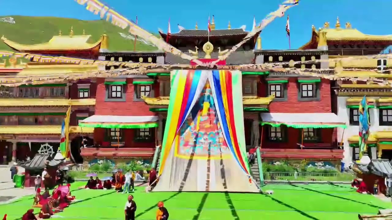 Mask Dance (Cham) Festival at Tagong Monastery in August 2022