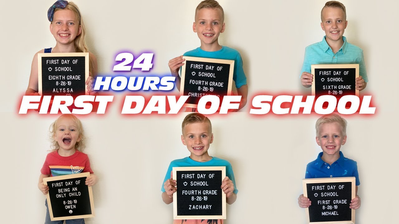24 Hours with Family Fun Pack on the First Day of School!!