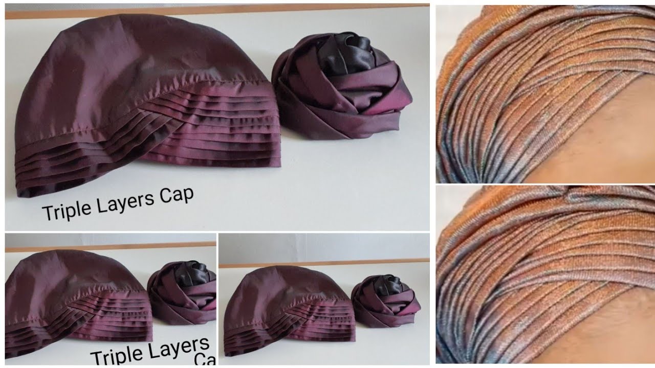 How To Diy Triple Layers Base Cap For Auto Gele