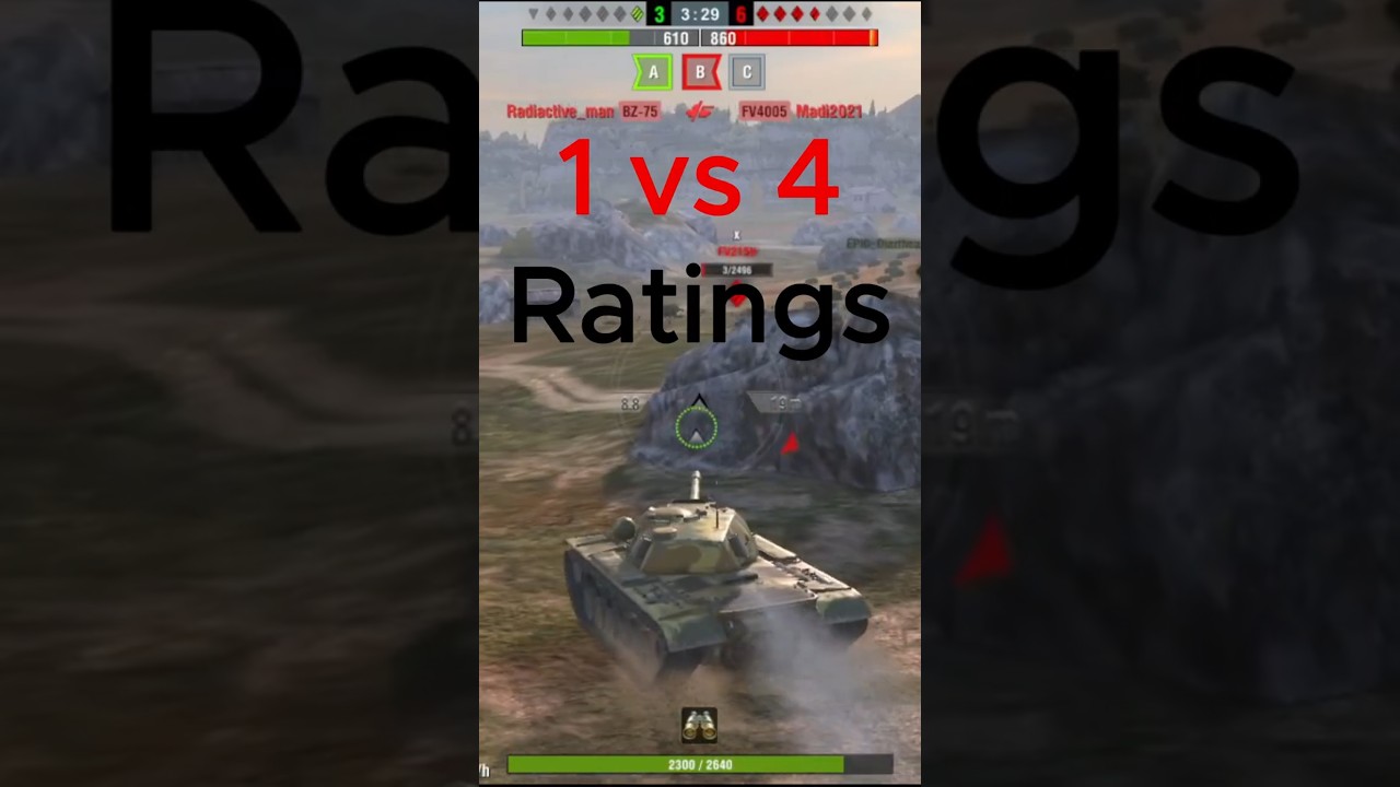 1vs4 T110E5 by "[4KNGS]__ Kotonoha__584"  - WOTB