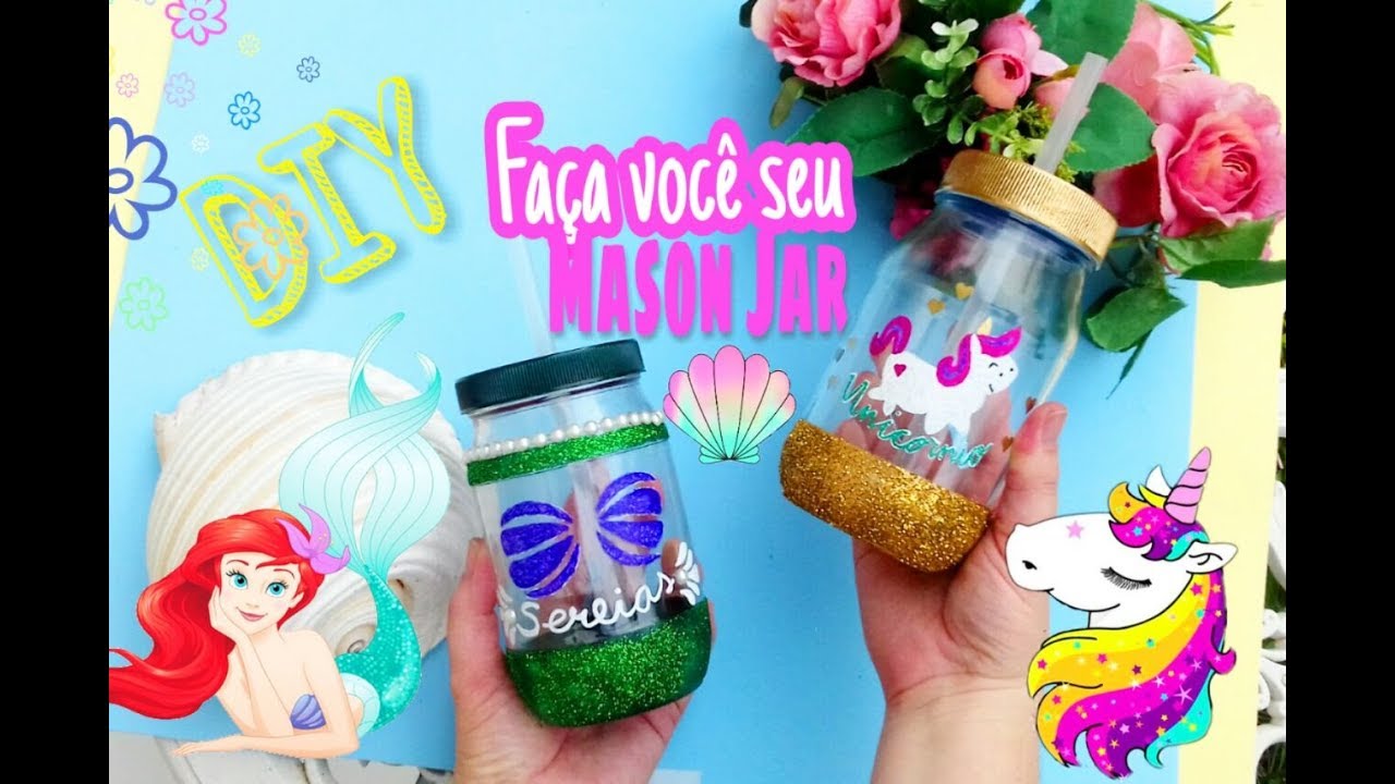 DIY/ ideias  incríveis que  você precisa testar - Mason Jar com potes de vidro #Reciclarte