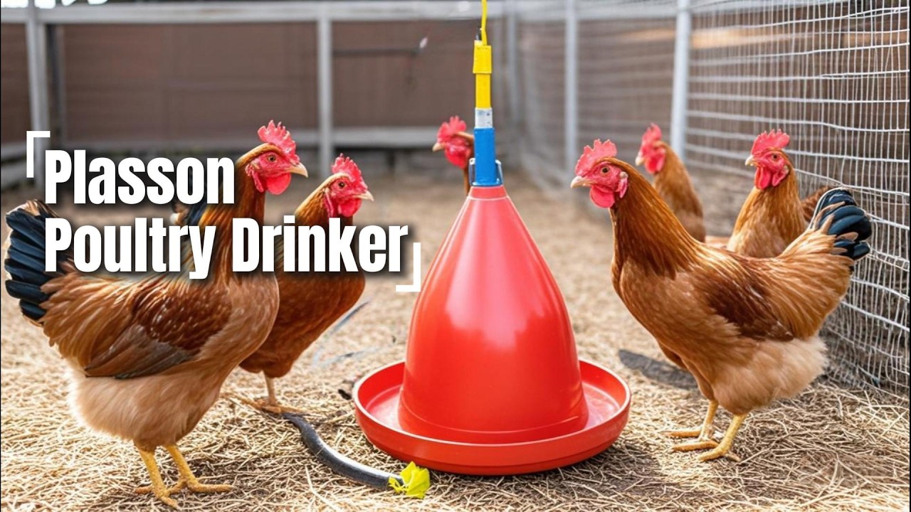 Plasson | The new model of poultry drinking tube | GREAT FARM