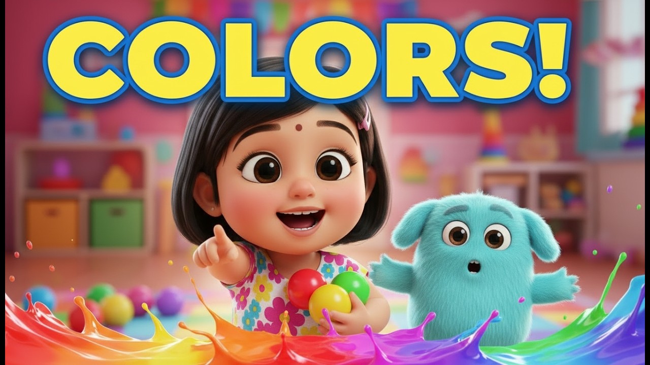 🌈 Learn Colors for Toddlers | Fun Color Song with Luna & Blue | Little Brite Star 🌟