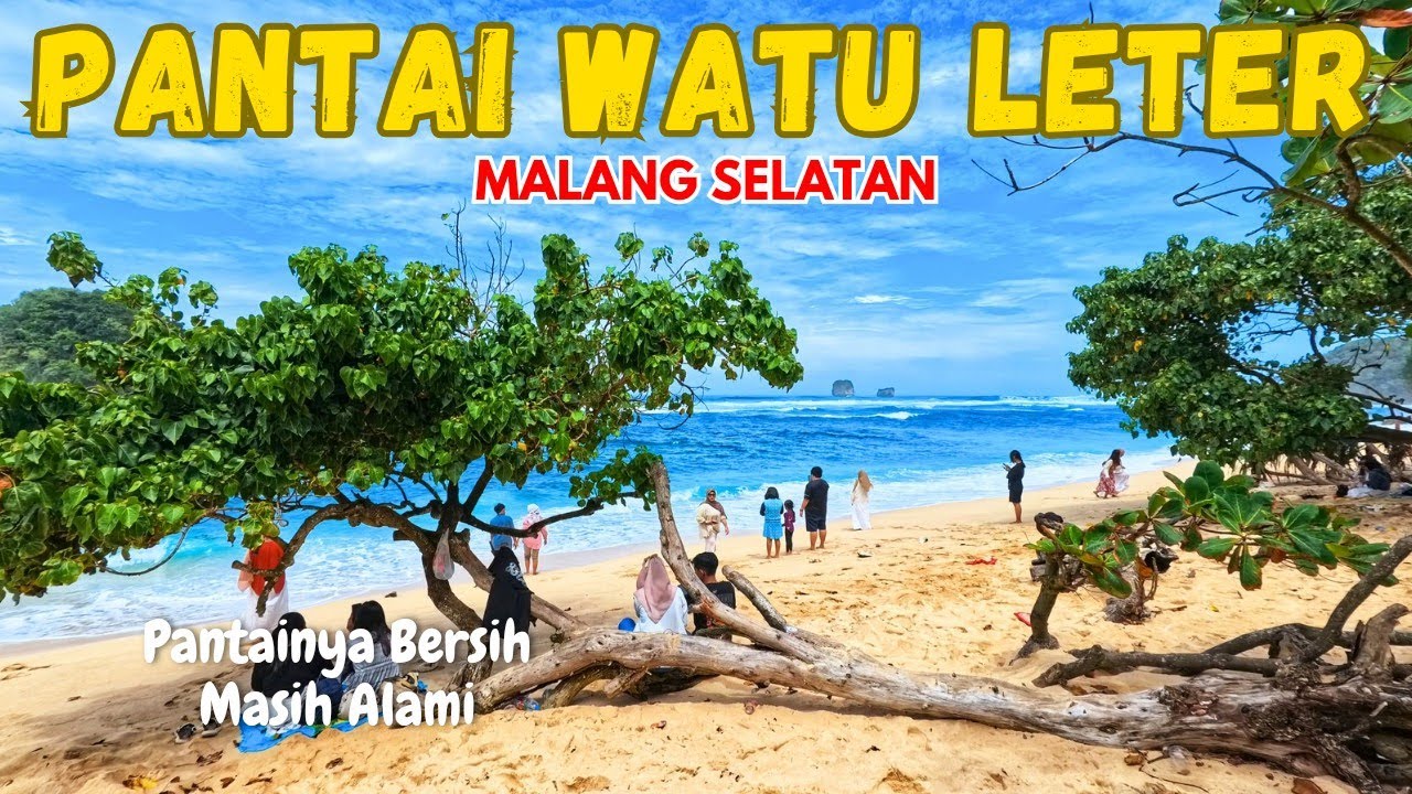 PANTAI WATU LETER MALANG // Hidden Gem, Masih Alami, Bagus, Bersih