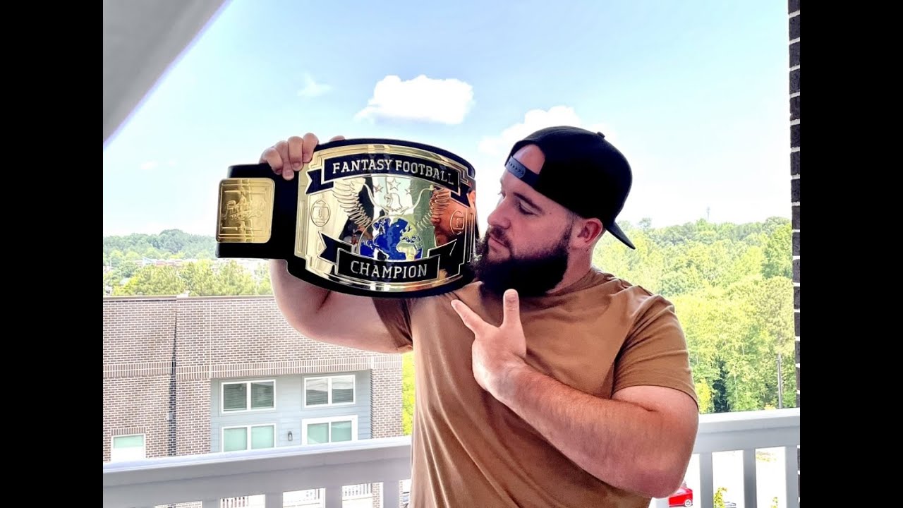 FantasyJocks fantasy football championship belt trophy