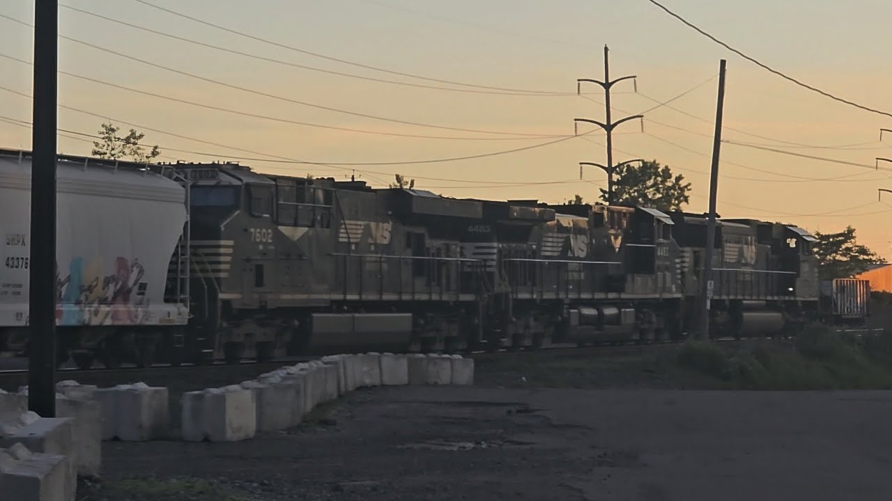 NS 69N with an ACC Leading (NS 1841) Departing Bison Yard - Queen St, Buffalo NY - 6/7/26