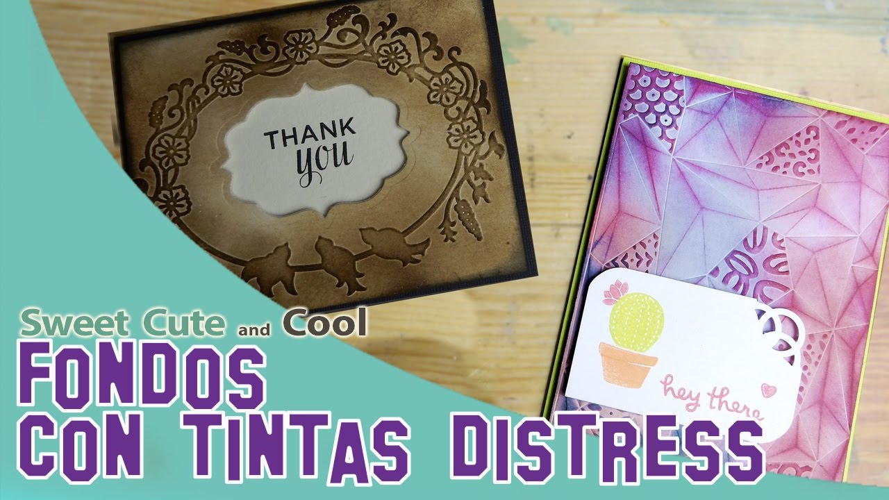 😍Como Hacer Fondos Bonitos con Tinta Distress!!🥰