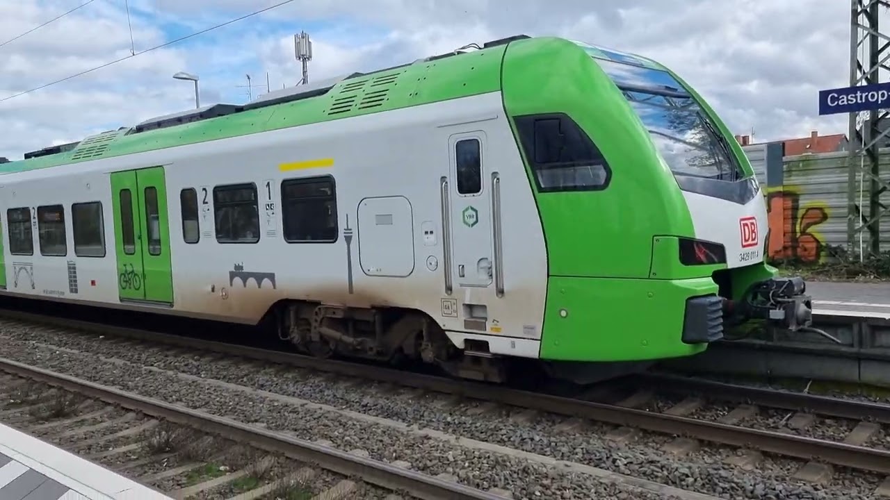 Zugverkehr in Castrop Rauxel Hbf 13.03.2023.4K