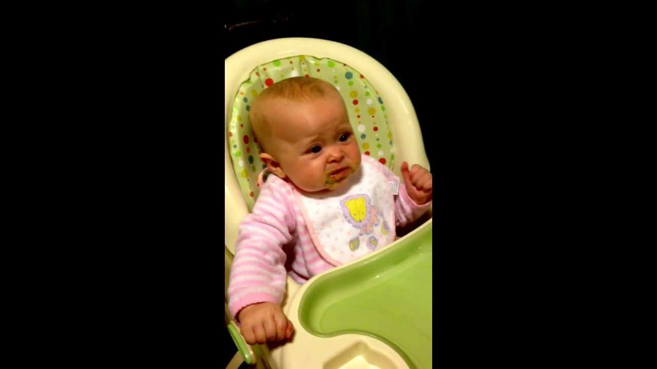 My six month old baby says first words 